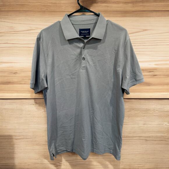DOUGLAS HAYWARD Mercerised Polo Grey Size Large - Picture 1 of 5
